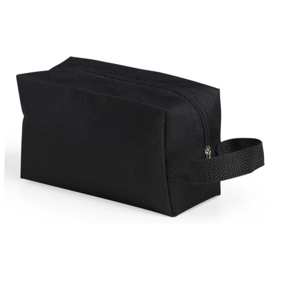 Nécessaire de Nylon Preto para Brindes Promocional