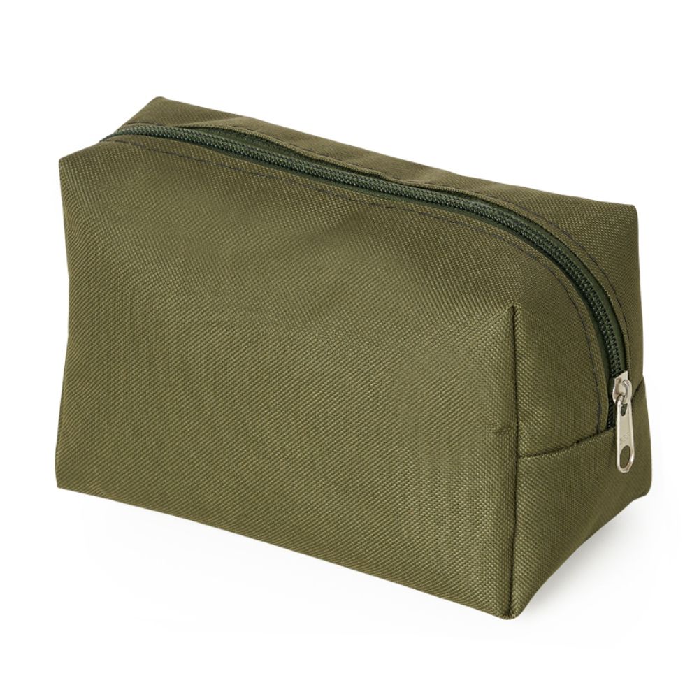 Necessaire de Nylon Verde Musgo Personalizdo