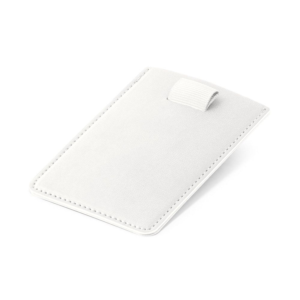 Porta cartões com Bloqueio RFID  Branco Promocionais para Brindes