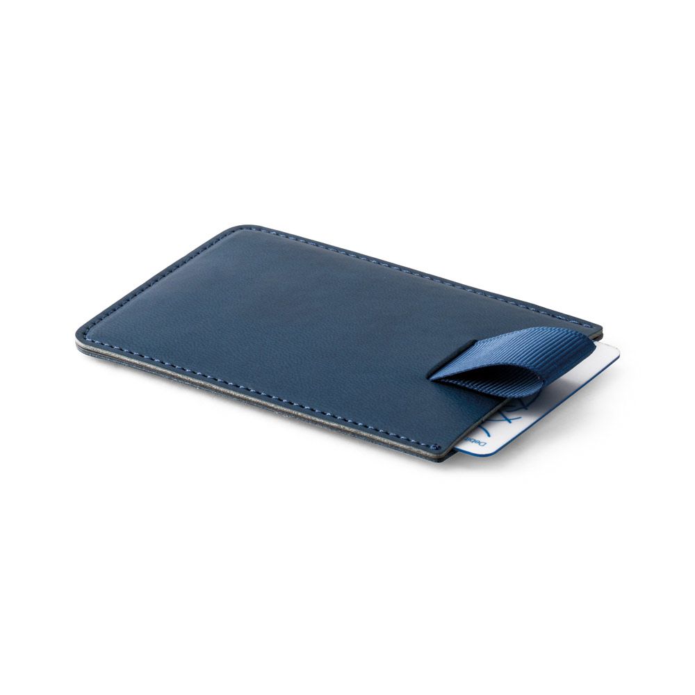 Porta cartões com Bloqueio RFID Azul Promocionais para Brindes