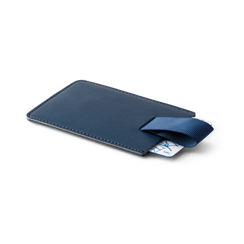 Porta cartões com Bloqueio RFID Azul Promocionais para Brindes