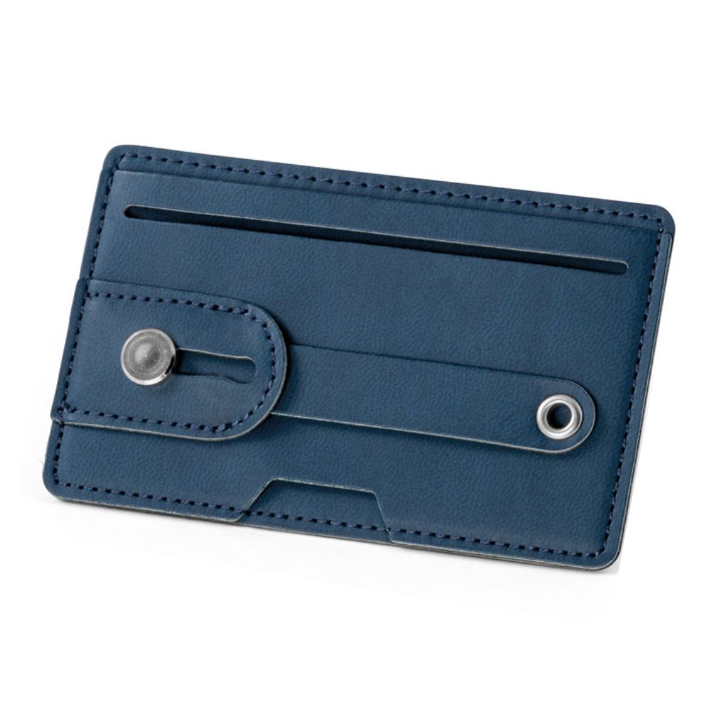 Porta Cartões  Azul para Celular com Bloqueio de RFID