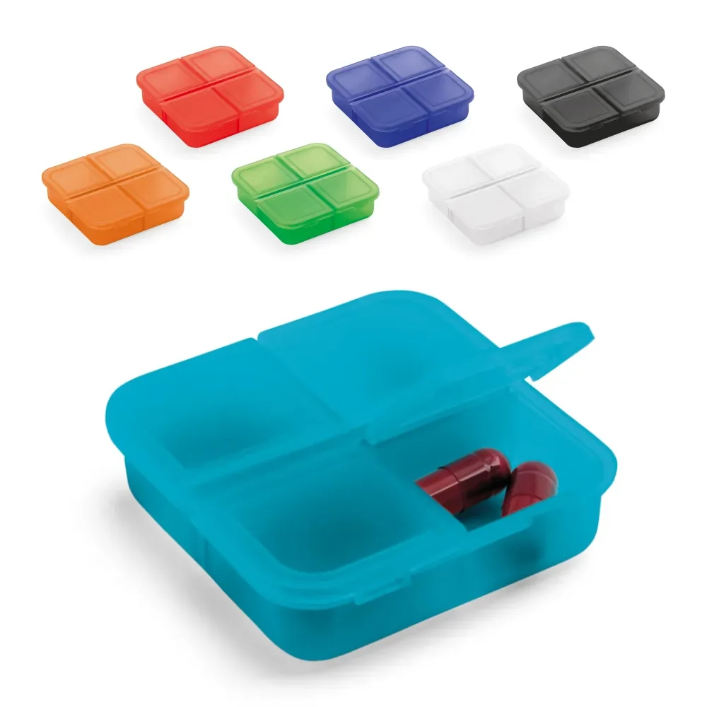 Porta Comprimidos com 4 Divisórias Personalizado