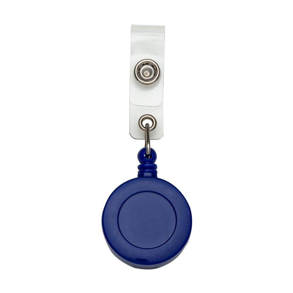 Porta Crachá Retrátil Personalizado Azul