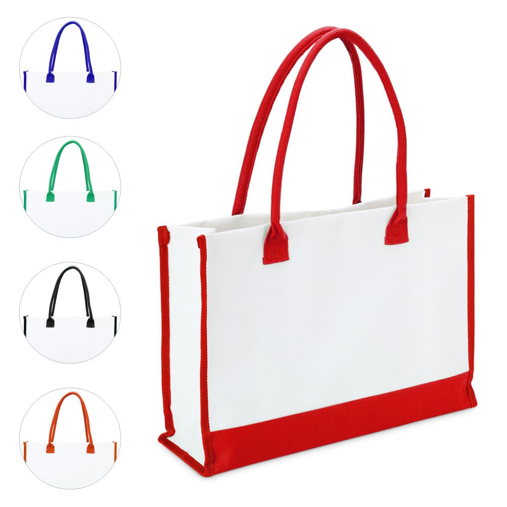 Sacola de lona personalizada para brindes promocionais