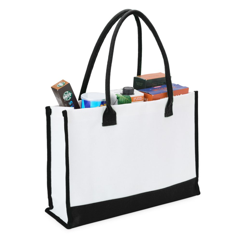 Sacola de lona personalizada para brindes promocionais