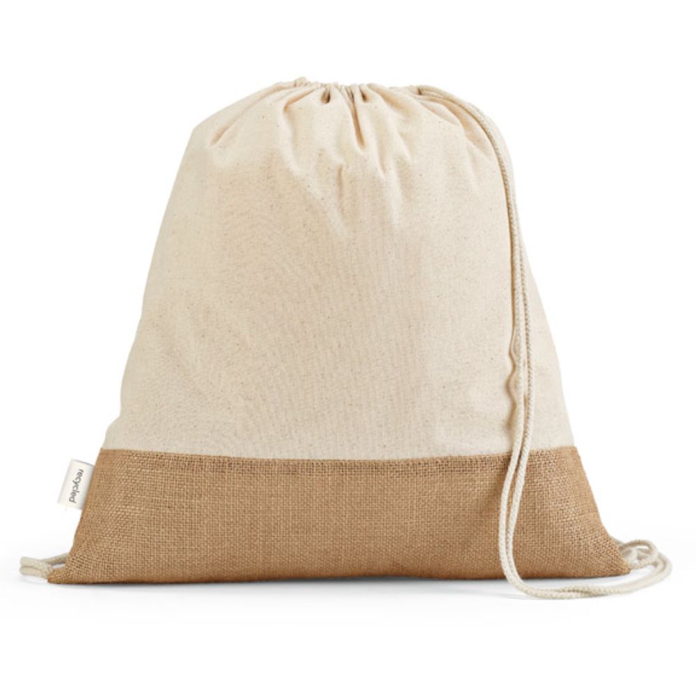 Sacola tipo mochila personalizada para brindes corporativos