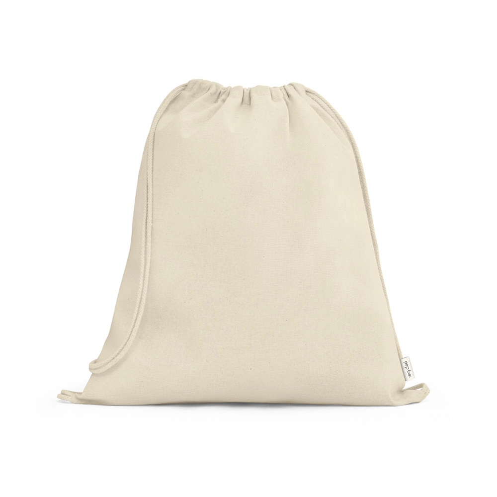 Sacola Tipo Mochila em Algodão Reciclado