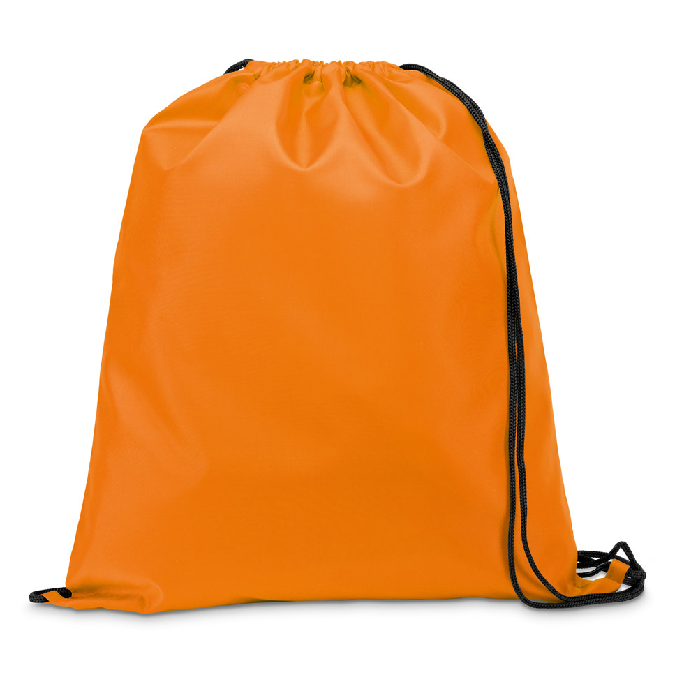 Sacola Tipo Mochila em Nylon para Brindes Laranja