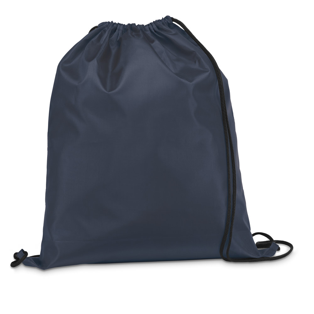 Sacola Tipo Mochila em Nylon para Brindes Azul Marinho