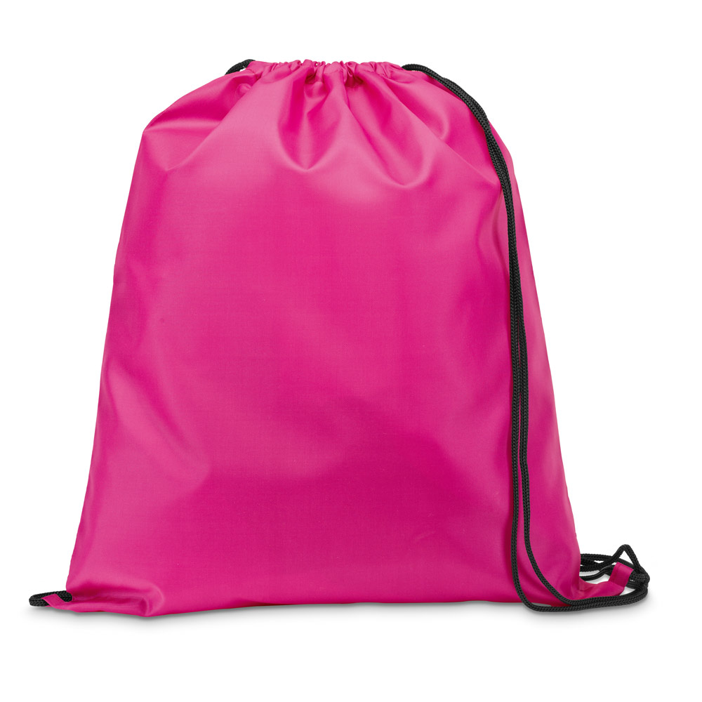 Sacola Tipo Mochila em Nylon para Brindes Rosa