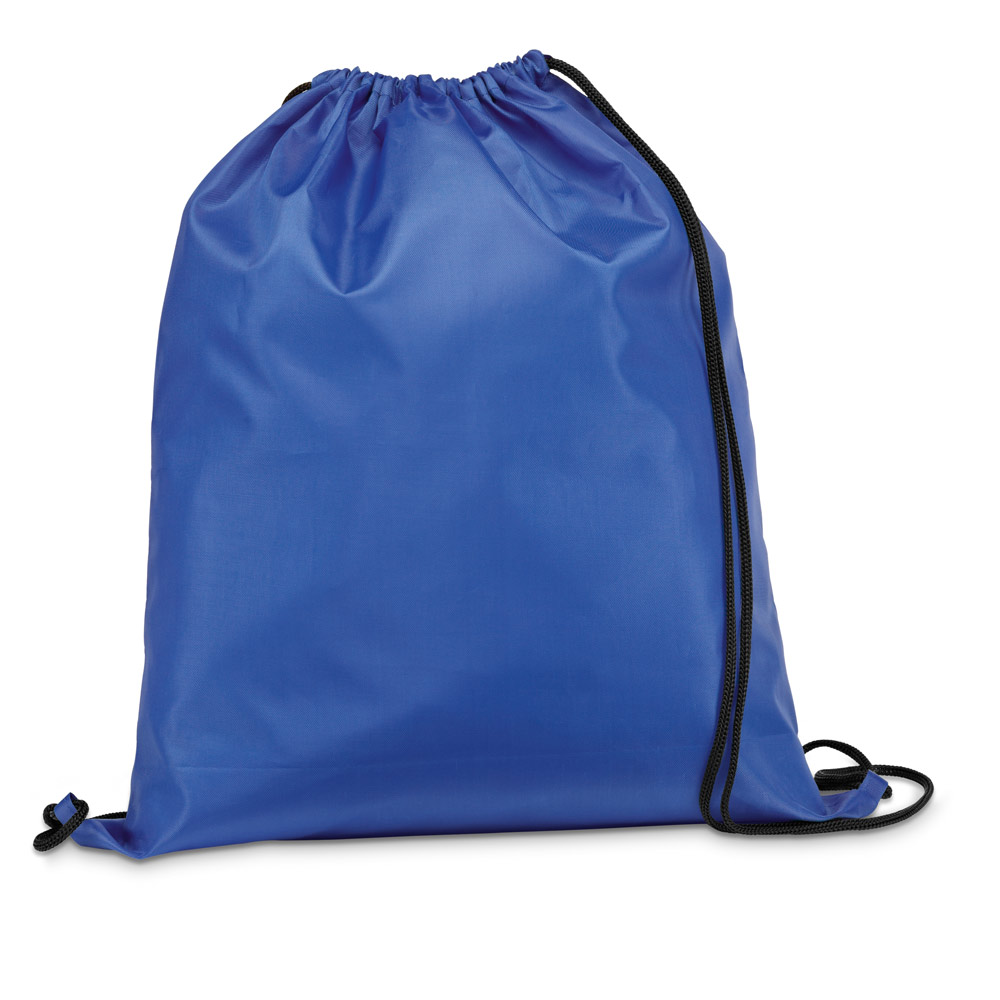 Sacola Tipo Mochila em Nylon para Brindes Azul