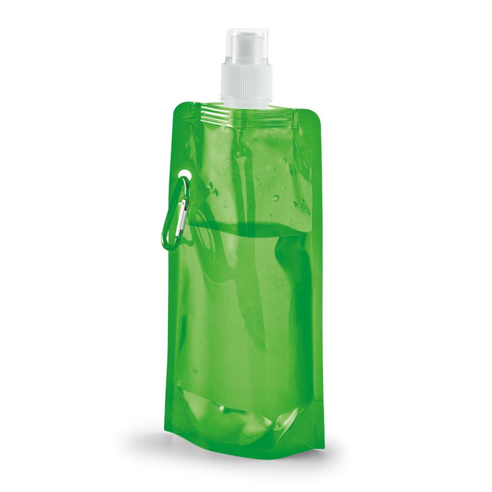 Squeeze Dobrável Verde Claro460 ML Promocional para Brindes