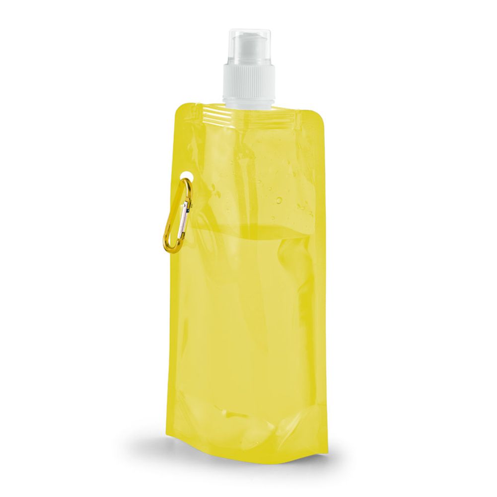 Squeeze Dobrável  Amarelo 460 ML Promocional para Brindes