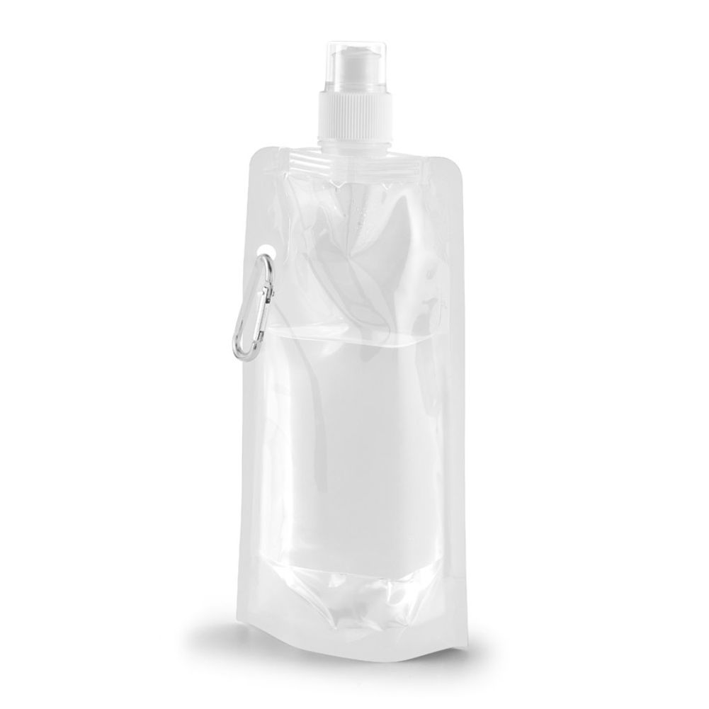 Squeeze Dobrável  Branco 460 ML Promocional para Brindes