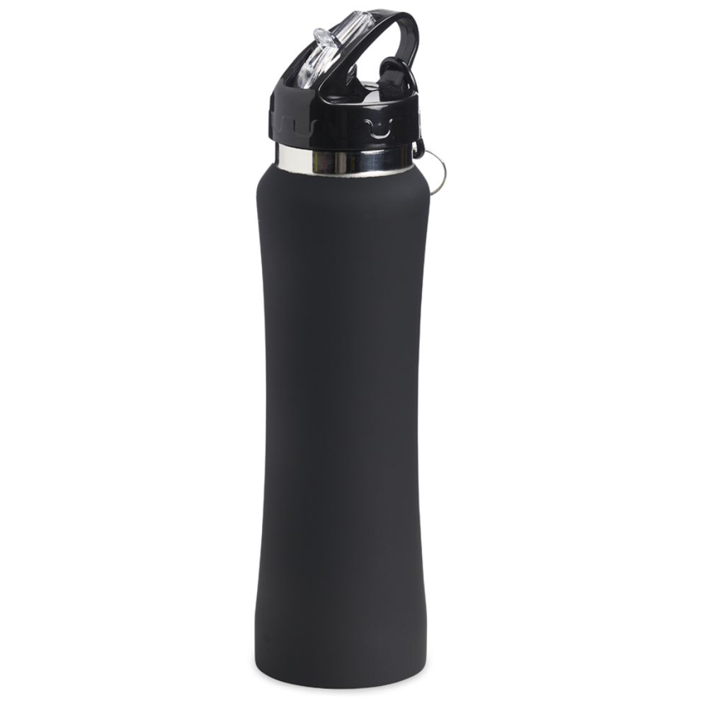 Squeeze Inox Preto 750ml Promocionais para Brindes