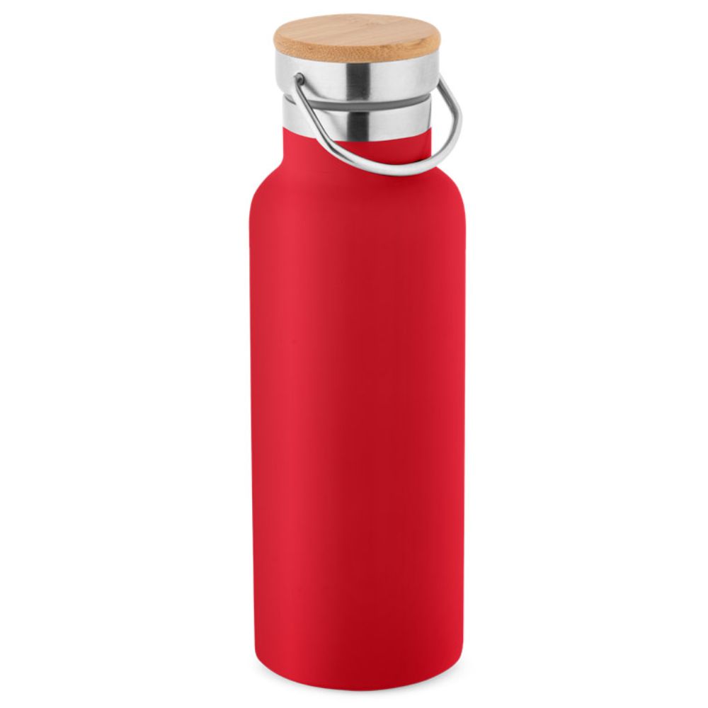 Squeeze Personalizado Vermelho Aço Inox 570ml para Brindes