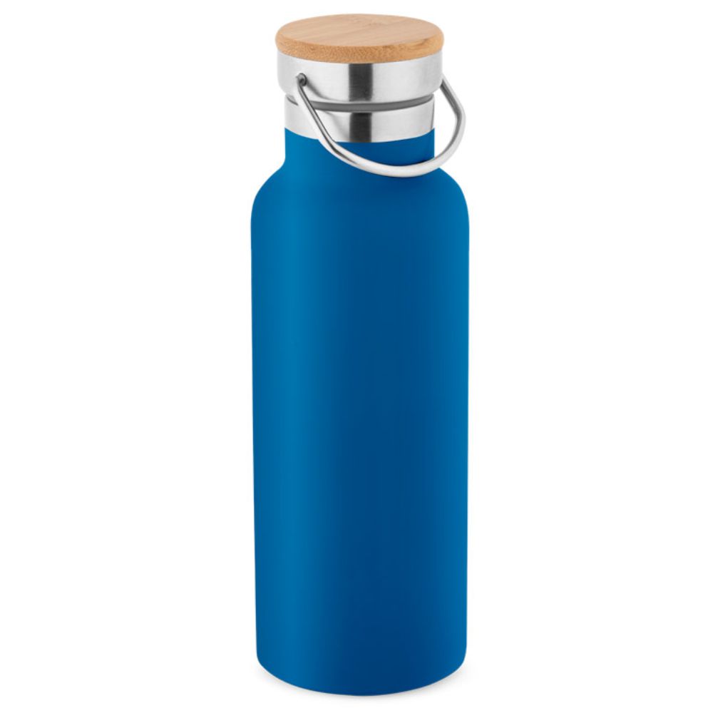 Squeeze Personalizado Azul  Aço Inox 570ml para Brindes