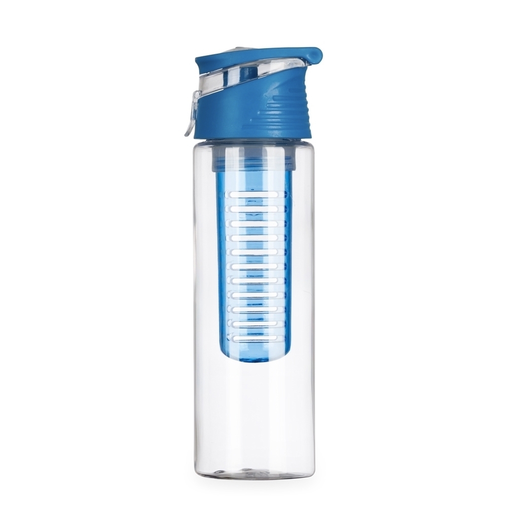 Squeeze Plástico 700ml com Infusor para Brindes Azul