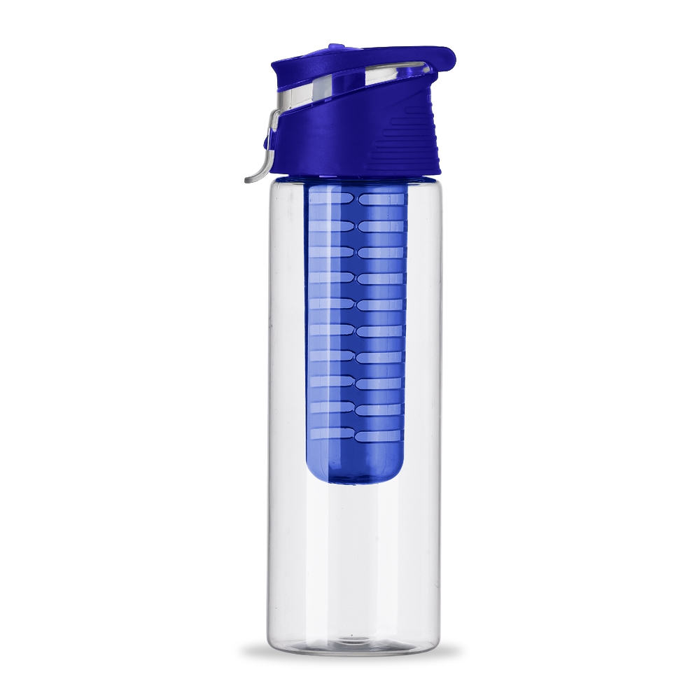 Squeeze Plástico 700ml com Infusor para Brindes Azul