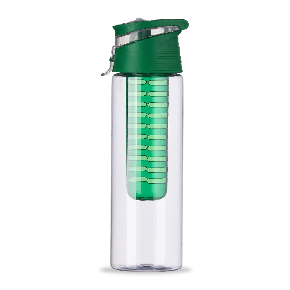 Squeeze Plástico 700ml com Infusor para Brindes Verde