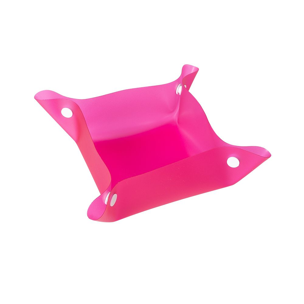 Tigela Plástica para Pets Dobravel Rosa