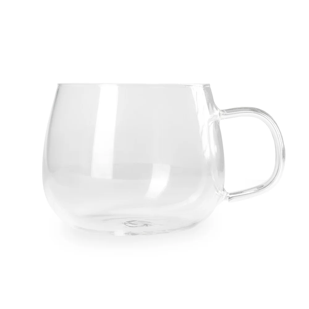 Caneca de vidro personalizada para brindes